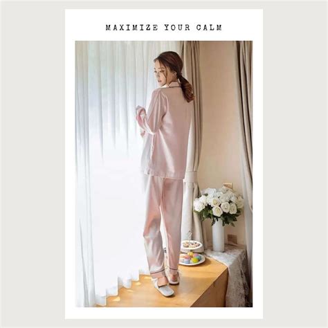 Rose Gold Silk Satin Pajama Set Etsy