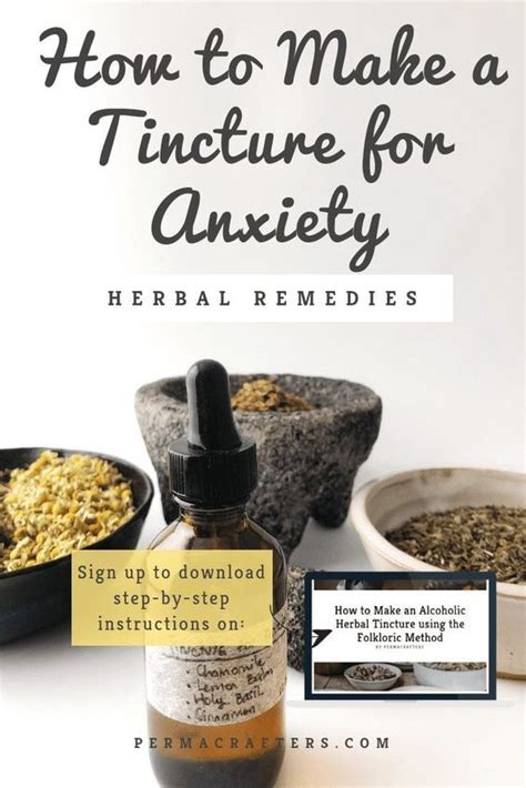 How to make a tincture for anxiety – Artofit