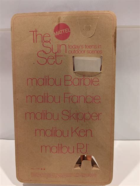 Rare Vintage 1970 The Sun Set Malibu Pj Barbie Doll Nrfb 1187 Ebay