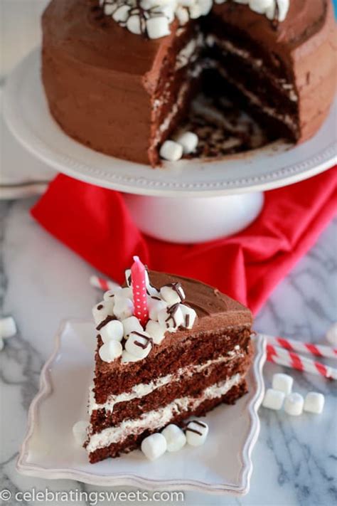 Chocolate Marshmallow Cake Celebrating Sweets