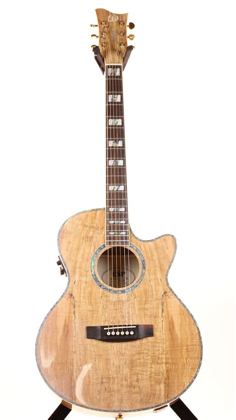 Esp Xtone Exotic Wood Cutaway Acoustic Electric Guitar Spalted Maple On Galleon Philippines