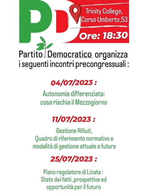 Partito Democratico A Settembre Il Congresso Per La Nuova Segreteria