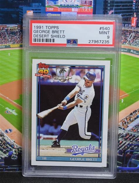 George Brett Topps Desert Shield Base Psa Price Guide