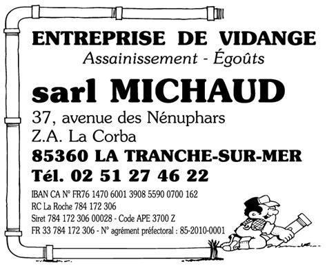 Vidange Fosse Septique La Tranche Sur Mer Sarl Michaud