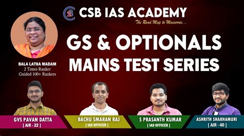 Grand Mains Test Series Gs Optionals Csb Ias Academy Upsc