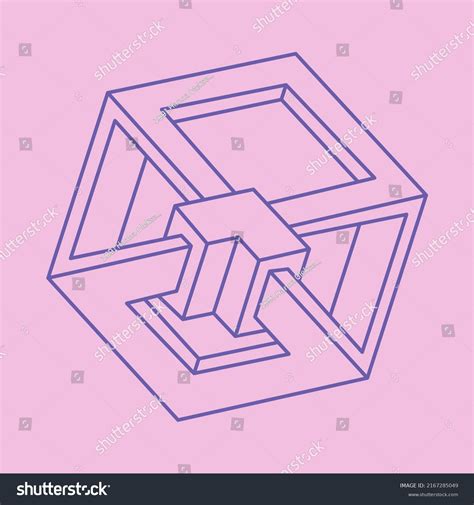Impossible Shapes Optical Illusion Figures Vector Stock Vector (Royalty ...