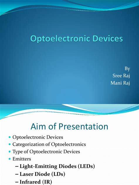 Optoelectronic Devices (Rahul Raj) | PDF | Light Emitting Diode | Infrared