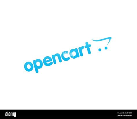 Opencart Rotated Logo White Background Stock Photo Alamy