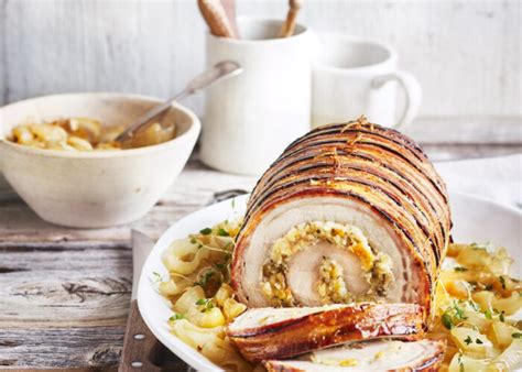 Longe de porc à l érable farcie pomme cheddar Le porc du Québec