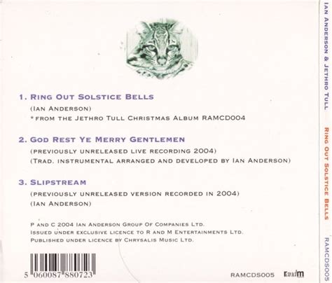 Review Jethro Tull Ring Out Solstice Bells” 2004 Christmas Single