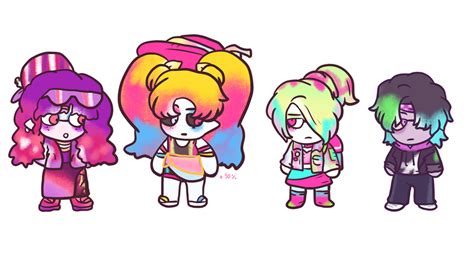 Closedota Splatoon Bands Idols Canon Fusion Adopts By Cephalodopts On
