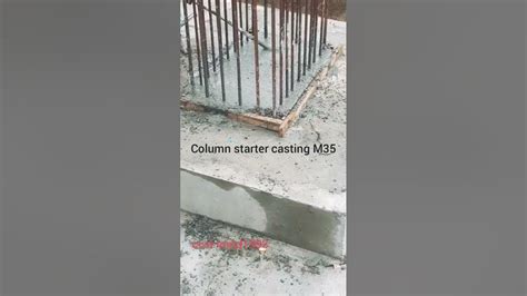 Column Starter Casting Mix Design For M35 Concrete Of Grade Youtube