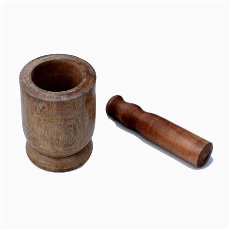 Wooden Crafts Mortar & Pestle Set – Art Home