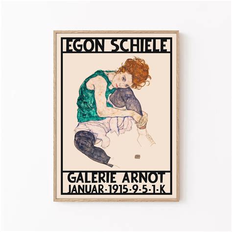 Egon Schiele Poster Egon Schiele Poster Retro Wandkunst Vintage