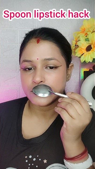 I Tried Trending Spoon 🥄 Lipstick Hack 💄💋😱short Shortvideo