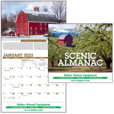 Scenic Almanac 2023 Calendar Everythingbranded Canada