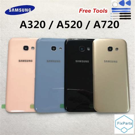 Back Glass Cover For Samsung Galaxy A3a5a7 2017 A320 A520 A720 Back