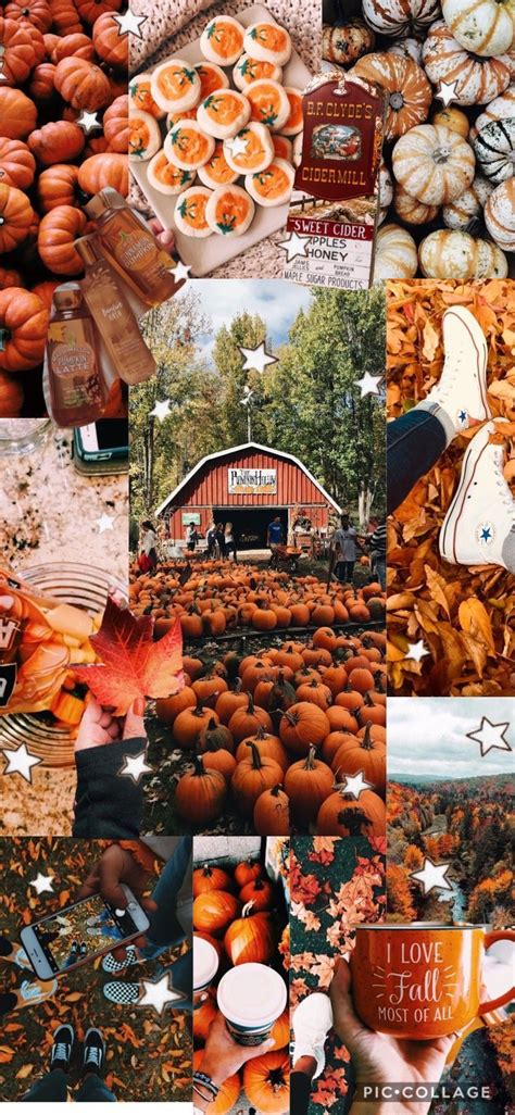 Fall Aesthetic Collage Wallpapers Wallpaper Cave