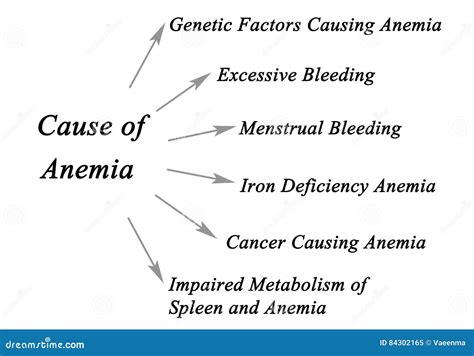 Causes of Anemia stock image. Image of deficiency, disorder - 84302165