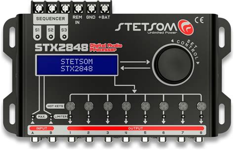 Stetsom STX 2848 DSP Crossover Equalizer 8 Channel Full Digital