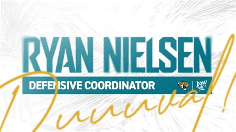 Jaguars Name Ryan Nielsen New Defensive Coordinator Impressive