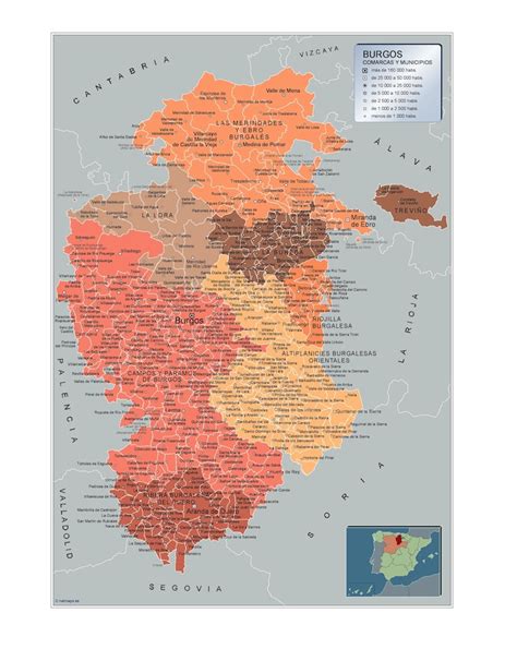 Mapas Burgos Mapas Murales De Espa A Y El Mundo