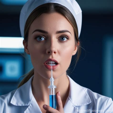 Nurses Shock At Syringe Needle Stable Diffusion Online