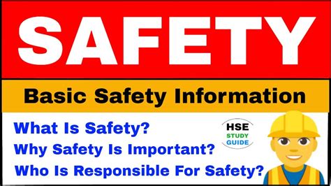 What Is Safety Why Safety Is Important Who Is Responsible For