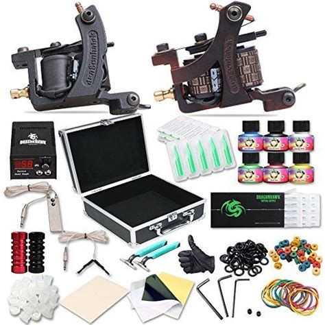 The Complete Tattoo Kit Includes Two Machines And Accessories