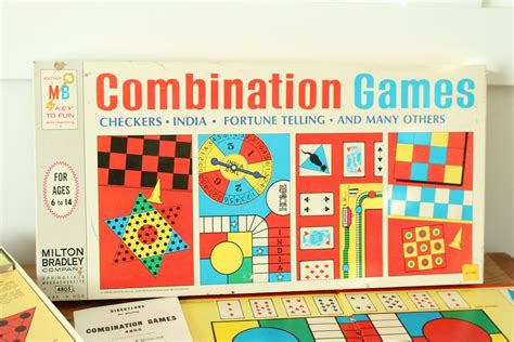 Milton Bradley Combination Games Board Game 1968 18 Games | Etsy