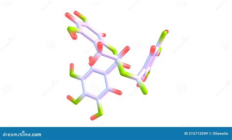 Epigallocatechin Molecular Structures Gallocatechin 3d Model