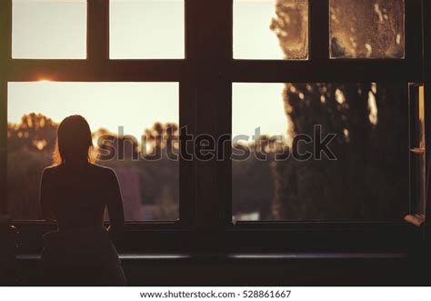 Beautiful Naked Woman Sitting On Window Stock Photo Shutterstock