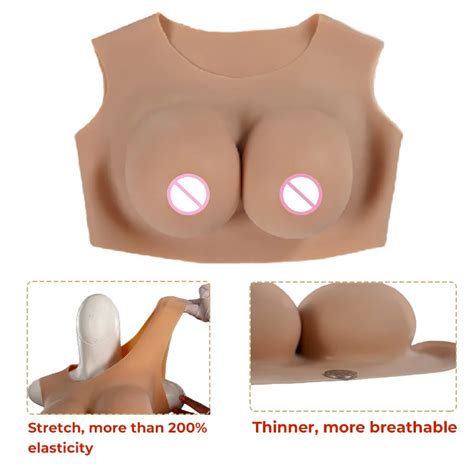 Silicone Full Body Suit Silicone Breast Form Transvestite Big Tits Fake Boobs Crossdresser