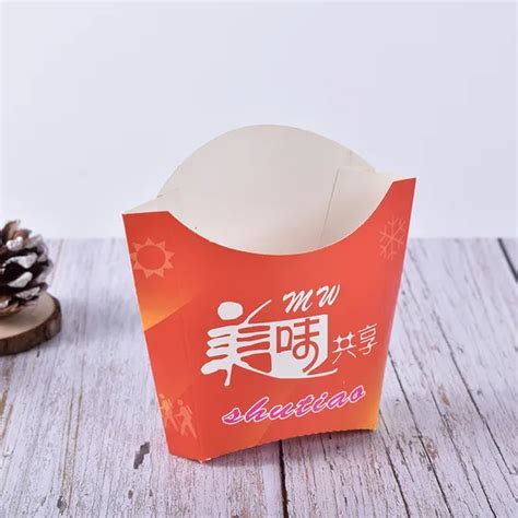 Custom Eco Disposable Take Away French Fries Food Takeaway Packaging