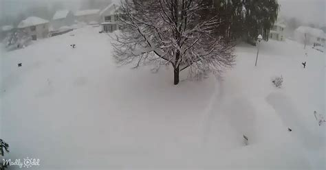 Time-Lapse Captures 6ft Of Insane Snowfall In New York