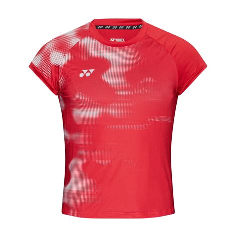 Yonex Women T Shirt 232209 Redwhite Badmintonshop