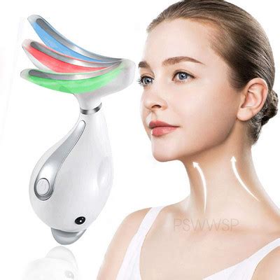 Ems Thermal Neck Lifting Massager Deckline Slimmer Microcurrent Wrinkle