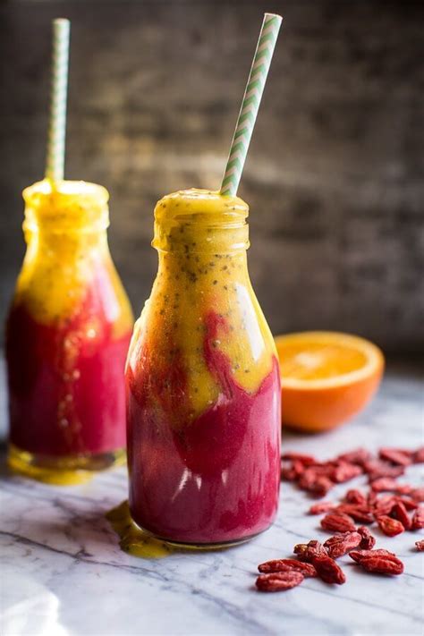 Island Mango Goji Berry Sunrise Smoothie Half Baked Harvest Goji