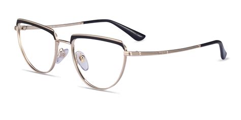 Vogue Eyewear VO4230 - Geometric Black Gold Frame Eyeglasses | Eyebuydirect