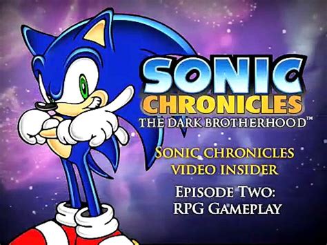 Sonic Chronicles La Hermandad Siniestra Elementos De Rol V Deo