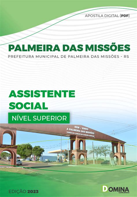 Apostila Pref Palmeira Missões Rs 2023 Assistente Social