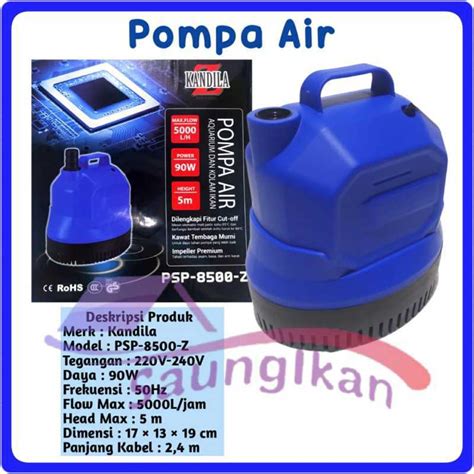 Jual Pompa Air Power Head Kolam Aquarium Hidroponik Kandila Psp Z