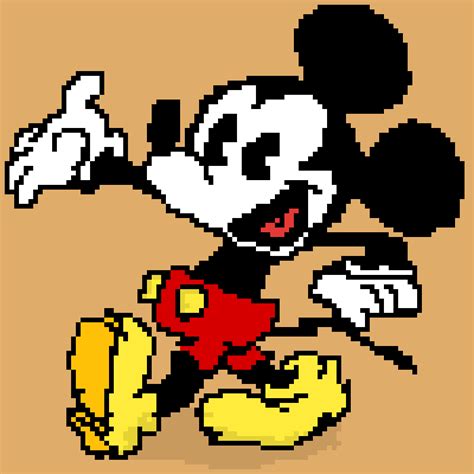 Edición Mickey Mouse Herramienta Gratuita De Dibujo En Línea De Pixel