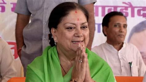 Rajasthan Lok Sabha Elections 2024 Vasundhara Raje Targets Ashok Gehlot