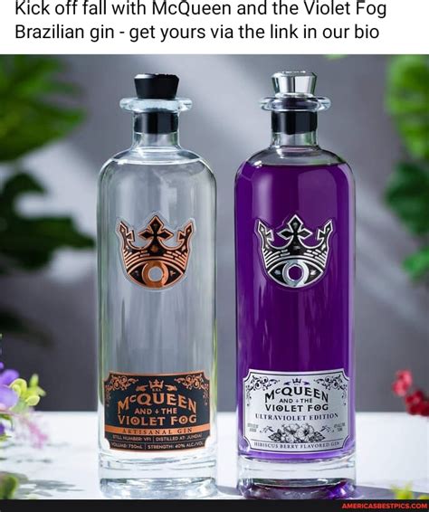 Kick Off All With McQueen And The Violet Fog Brazilian Gin Get Yours