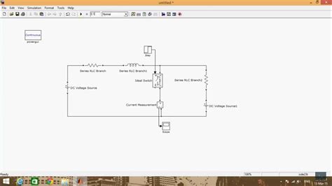 Rl Circuit In Matlab Simulink Youtube