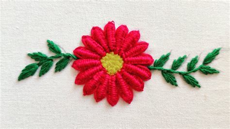 Latest Easy Flower Hand Embroidery Design Different Type Of Hand