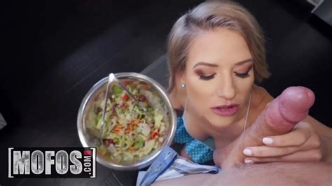 Busty Blonde Sucks A Big Cock POV And Fucks As A Riding Cowgirl In The Kitchen