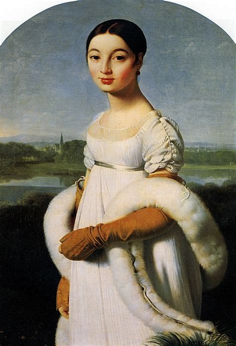 INGR JEAN AUGUST DOMINIC - Mademoiselle Caroline Riviere — Louvre (Paris)