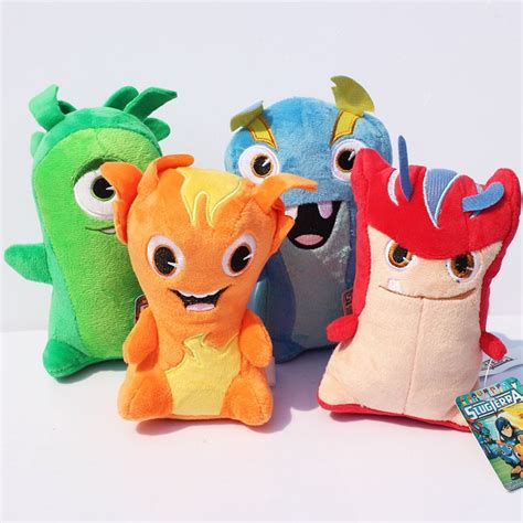 4pcs/lot New SLUGTERRA Plush Doll Eli shane Kord Zane Junjie Stuffed T ...